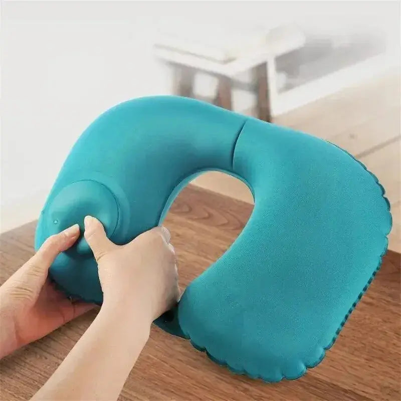 Automatic Air Inflatable Pillow Compress Ring For Car