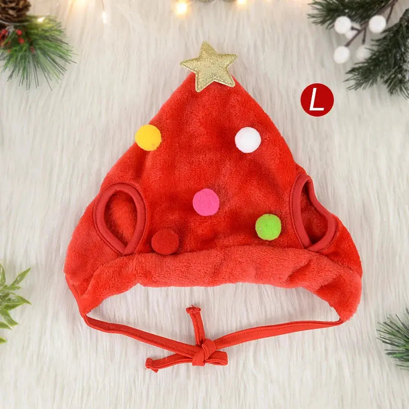 Dog Cat Christmas Hat
