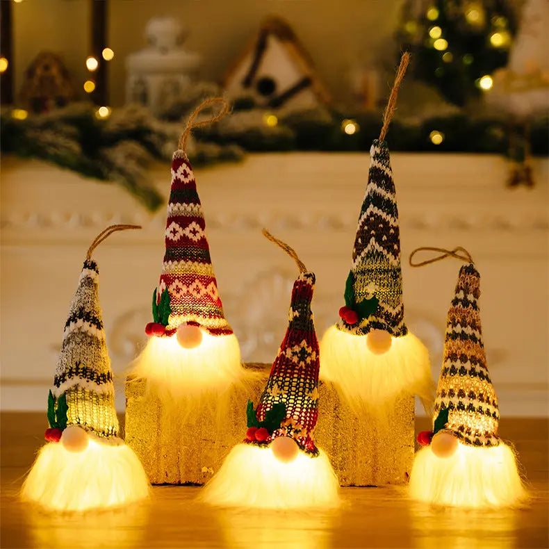 Gnome Light-Up Hanging Holiday Widget
