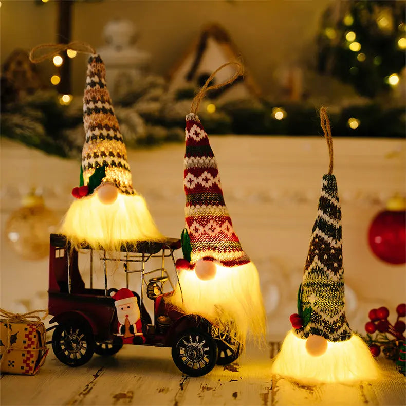 Gnome Light-Up Hanging Holiday Widget