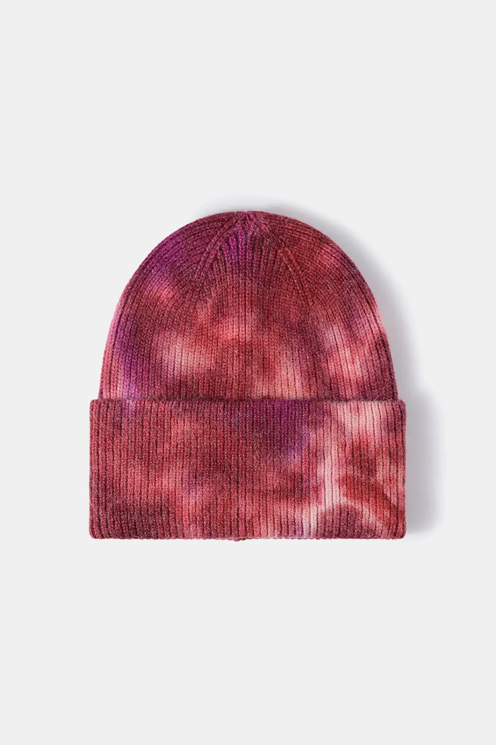 Stylish Tie-Dye Cuffed Rib-Knit Beanie Trendsi