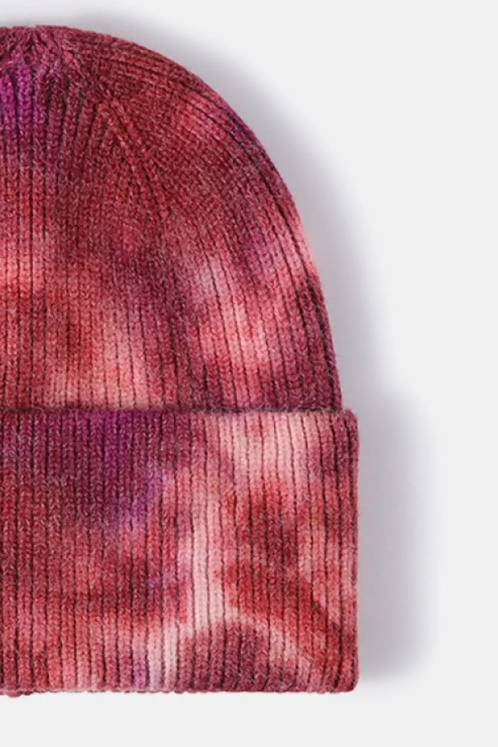 Stylish Tie-Dye Cuffed Rib-Knit Beanie Trendsi