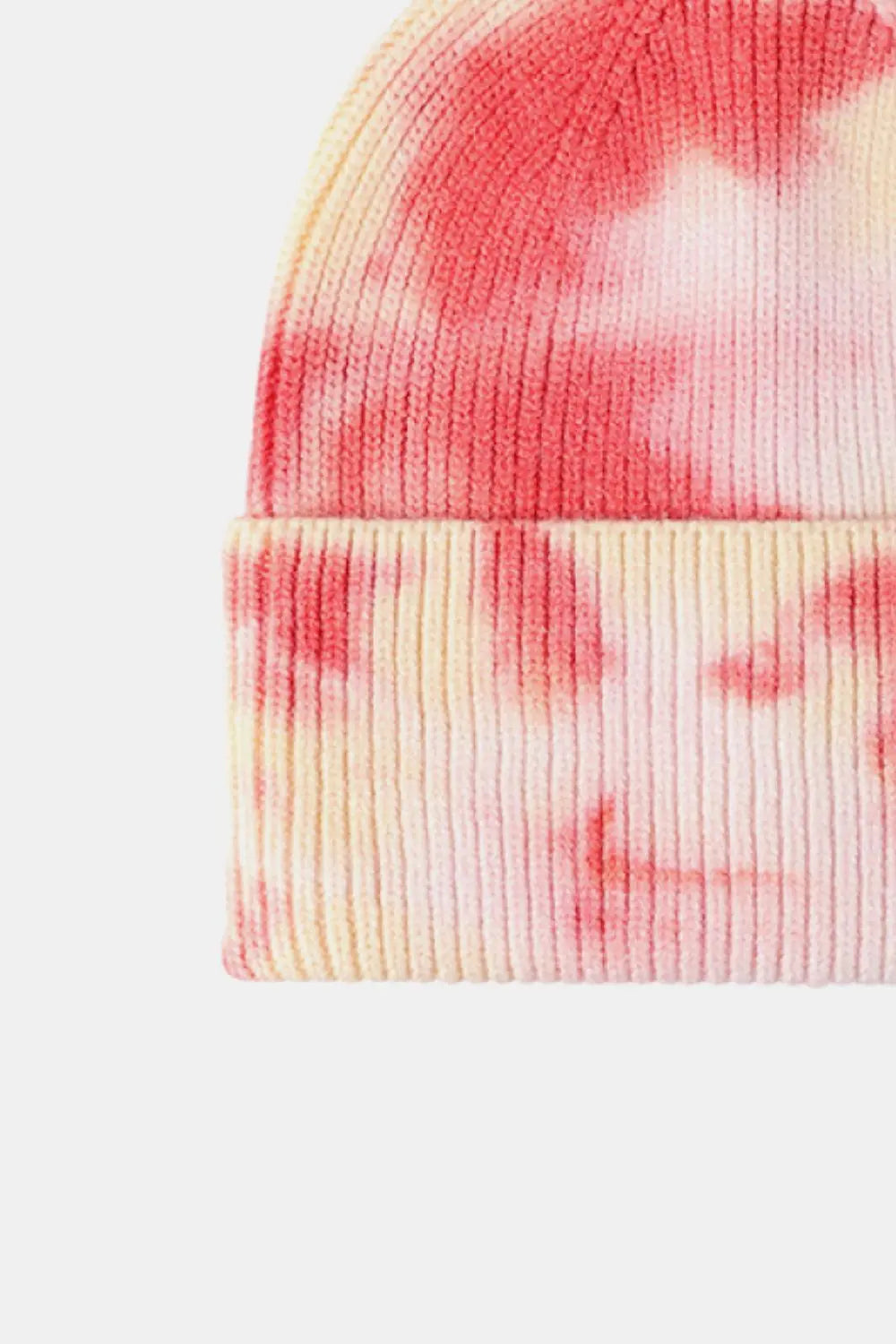 Stylish Tie-Dye Cuffed Rib-Knit Beanie Trendsi