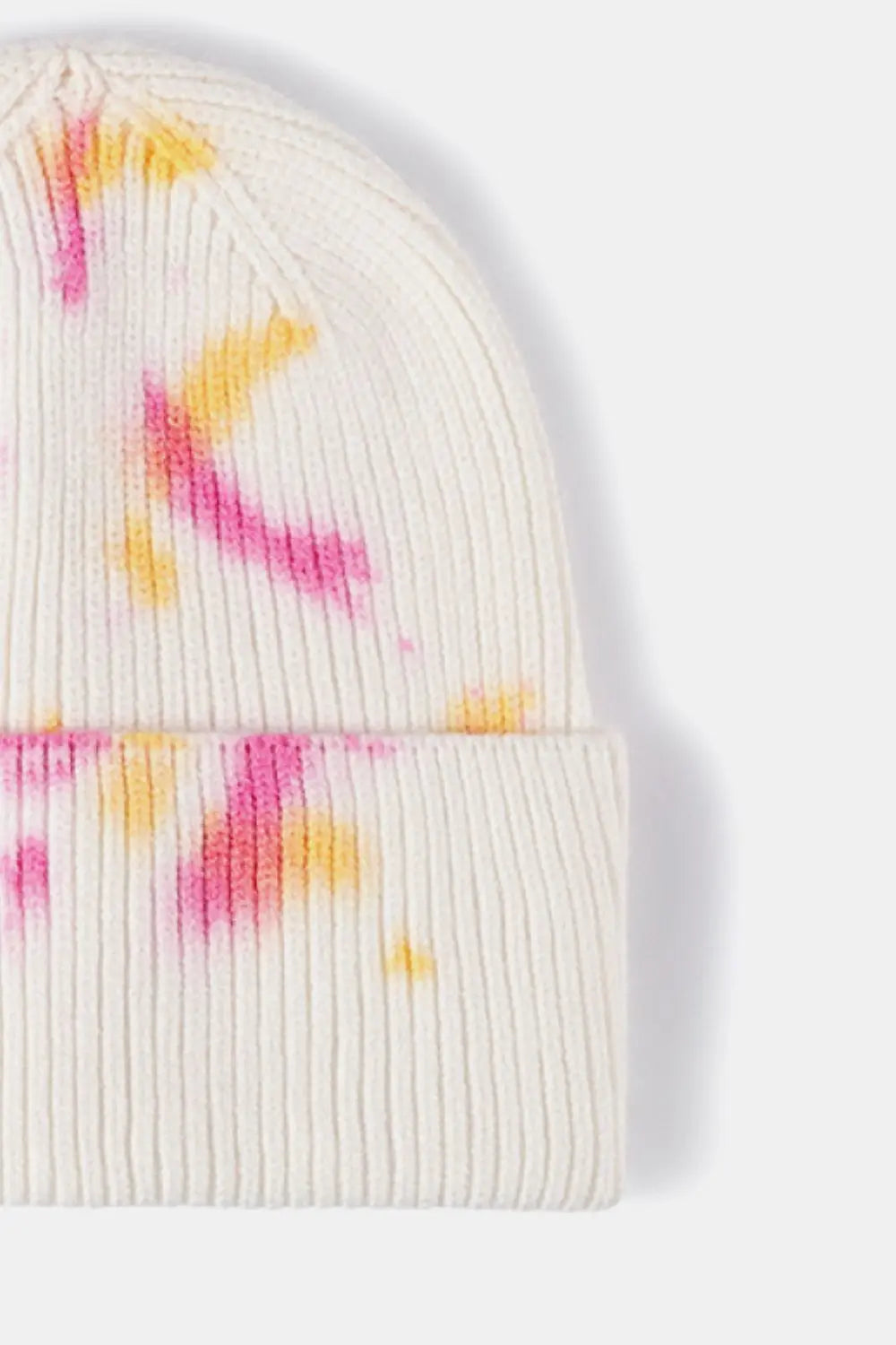 Stylish Tie-Dye Cuffed Rib-Knit Beanie Trendsi