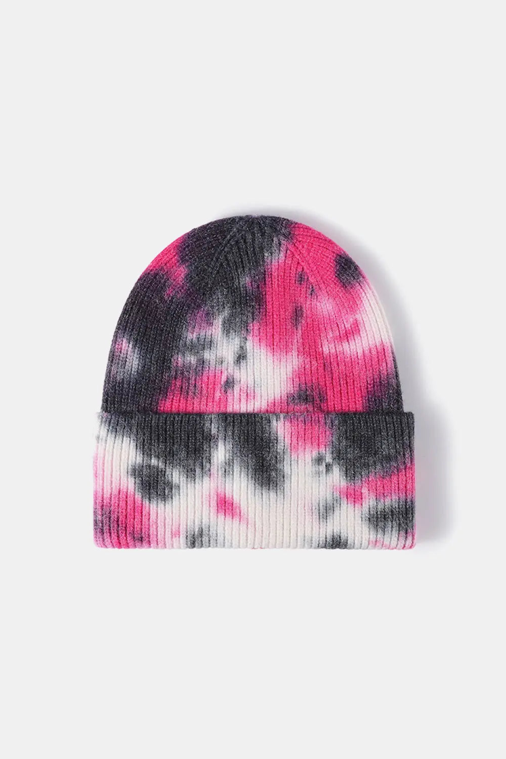 Stylish Tie-Dye Cuffed Rib-Knit Beanie Trendsi