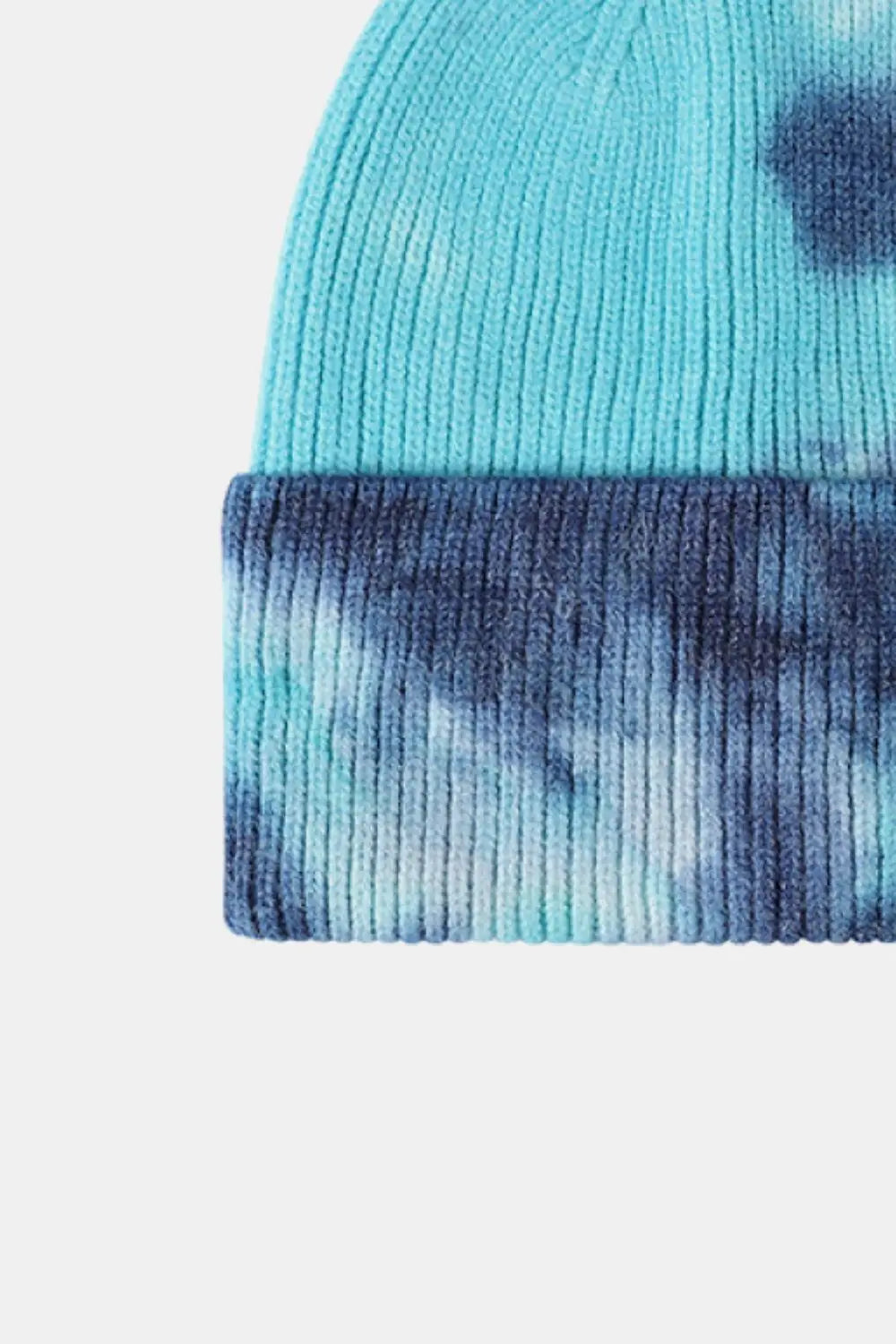 Stylish Tie-Dye Cuffed Rib-Knit Beanie Trendsi