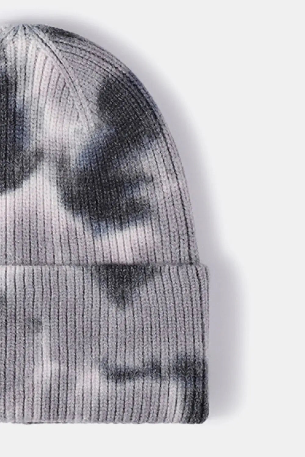 Stylish Tie-Dye Cuffed Rib-Knit Beanie Trendsi