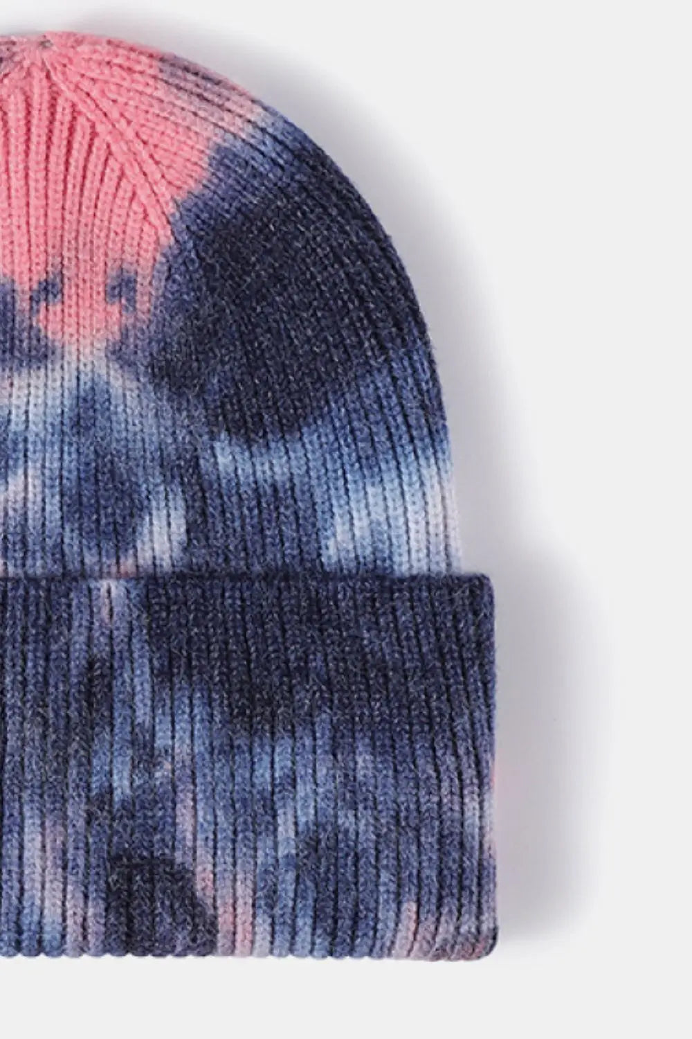 Stylish Tie-Dye Cuffed Rib-Knit Beanie Trendsi