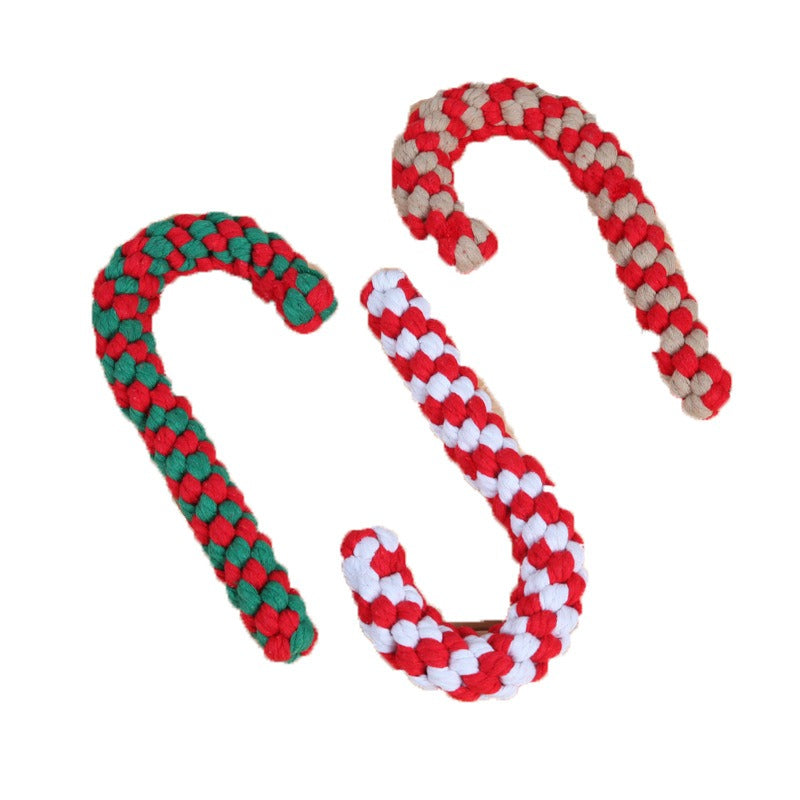 Candy Cane dog toys