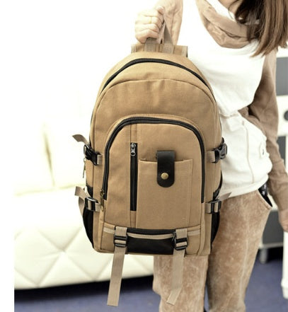 Canvas Backpack Student Bag