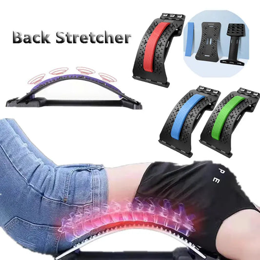 Adjustable Back Stretcher and Massage Support