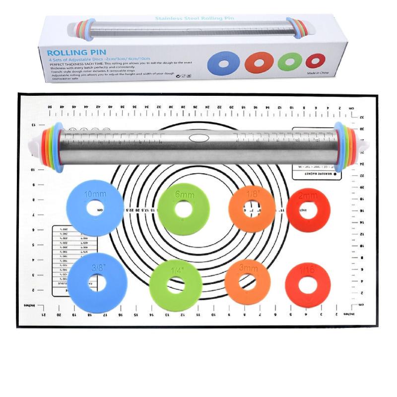 Adjustable Stainless Steel Rolling Pin