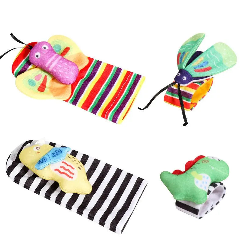 Baby Toys Wrist Ringing Socks Comfort Set