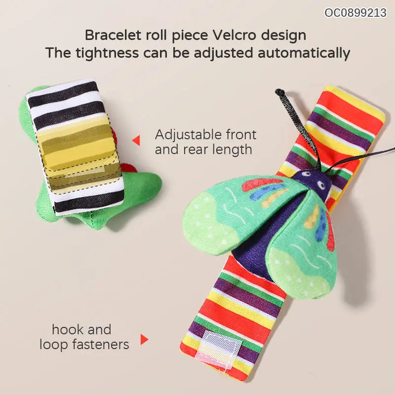 Baby Toys Wrist Ringing Socks Comfort Set