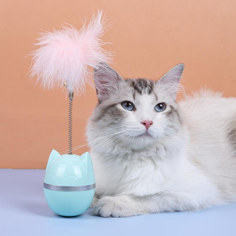 Cat egg feather toy