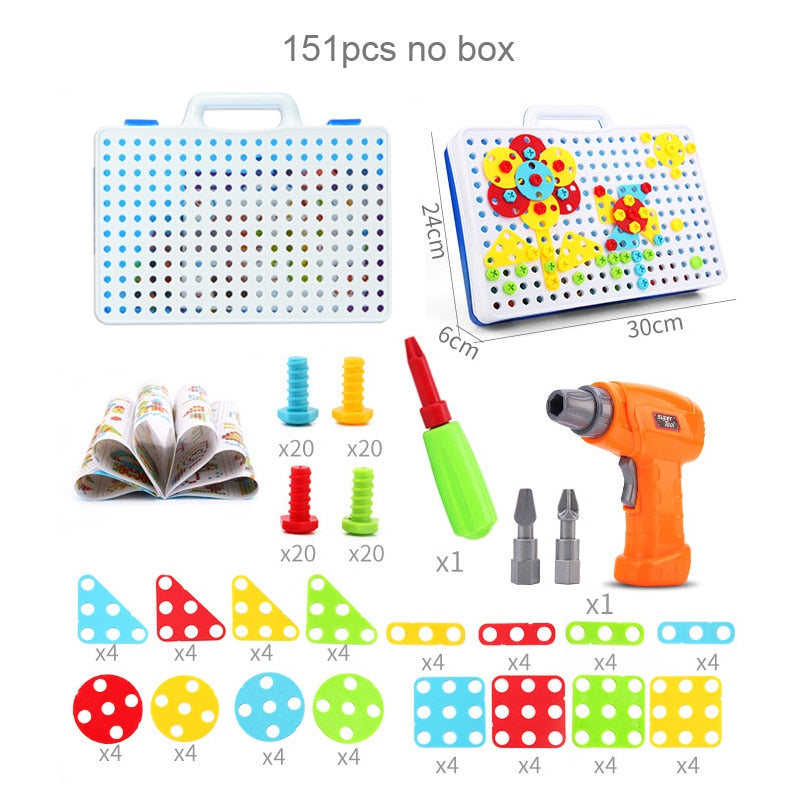 Electric Drill Simulation Tool Toy Kit