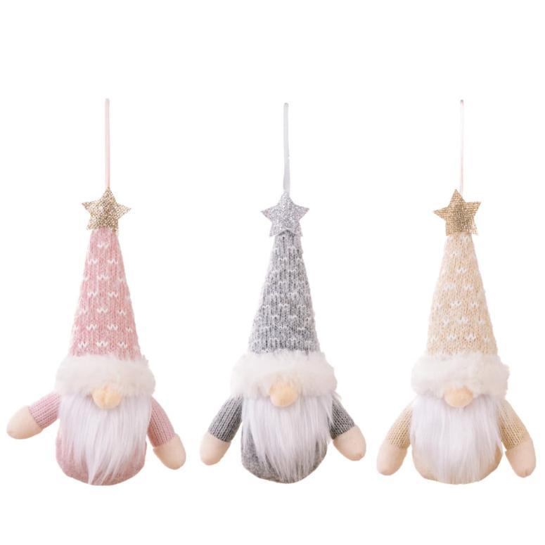 Faceless Gnome Hanging Christmas Ornaments