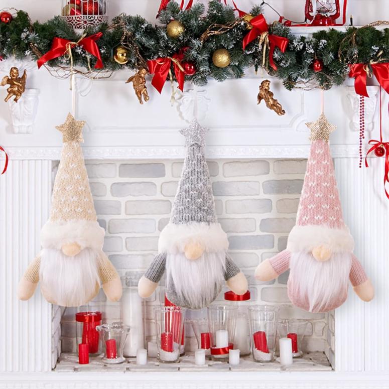 Faceless Gnome Hanging Christmas Ornaments