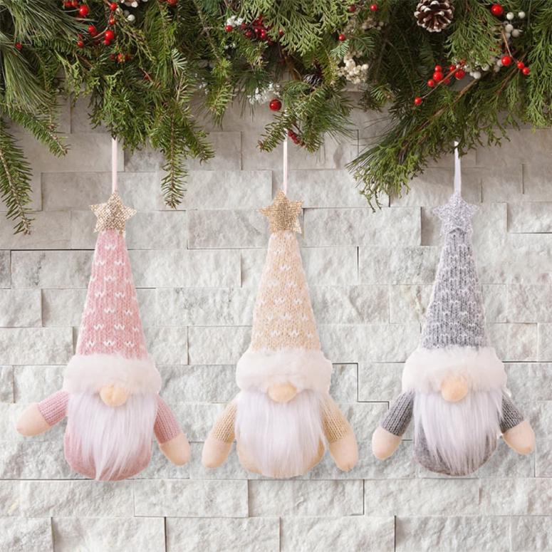 Faceless Gnome Hanging Christmas Ornaments