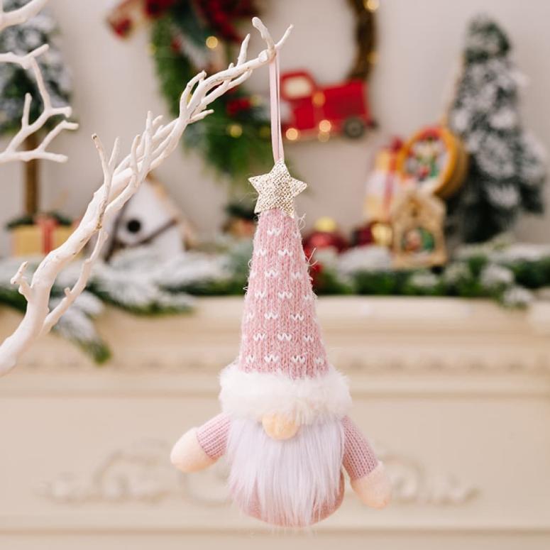 Faceless Gnome Hanging Christmas Ornaments