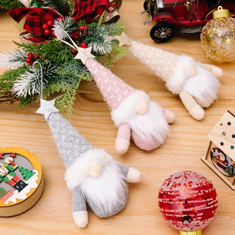 Faceless Gnome Hanging Christmas Ornaments