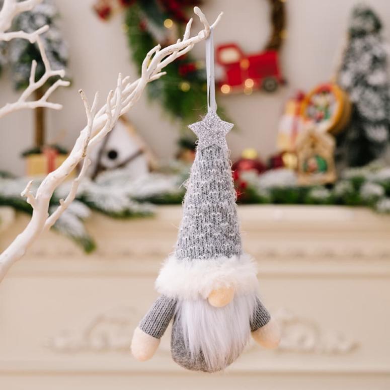 Faceless Gnome Hanging Christmas Ornaments