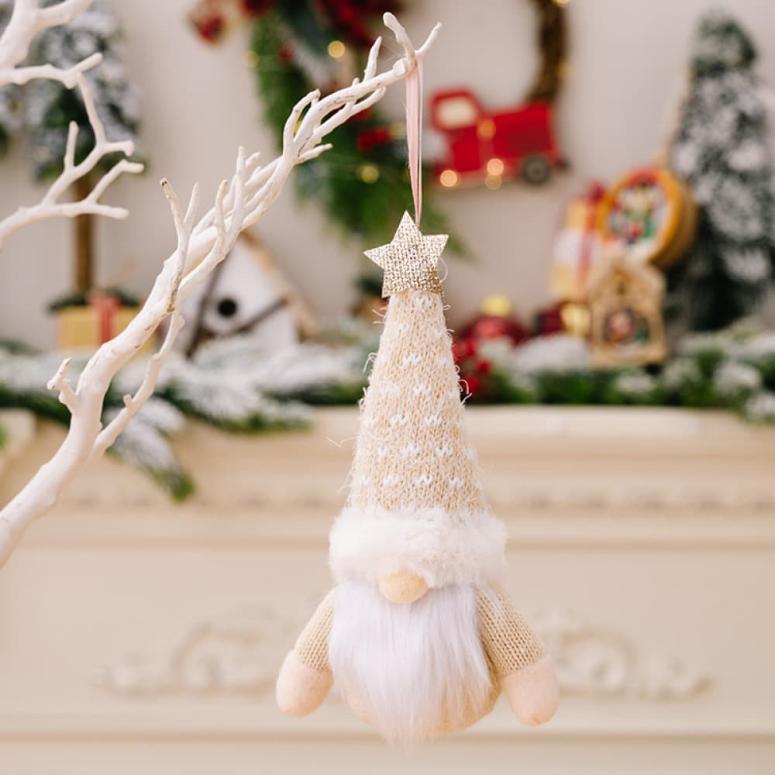 Faceless Gnome Hanging Christmas Ornaments