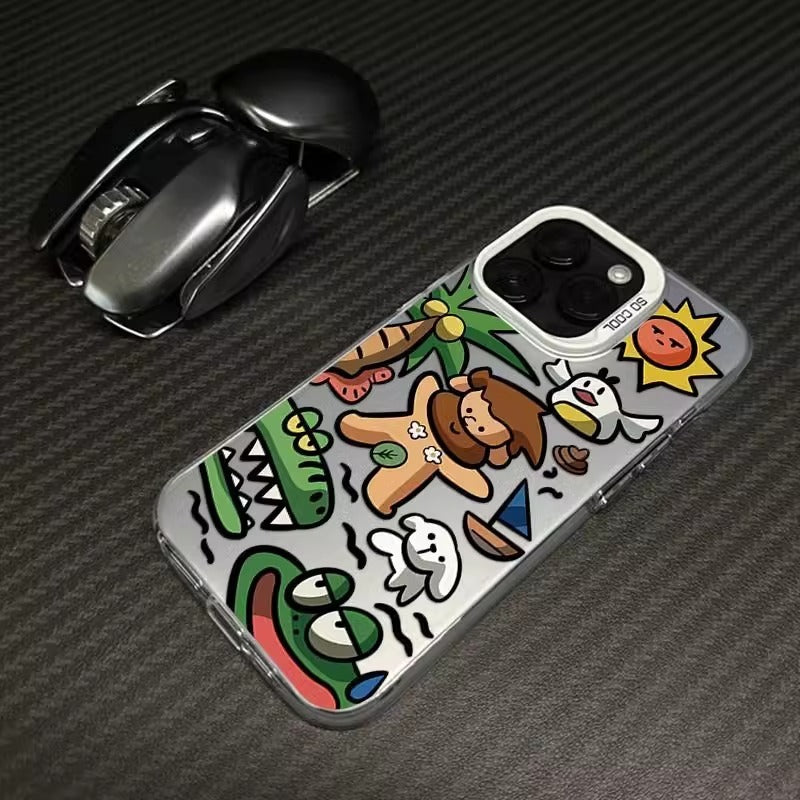 Fun Cartoon Apple iPhone Case