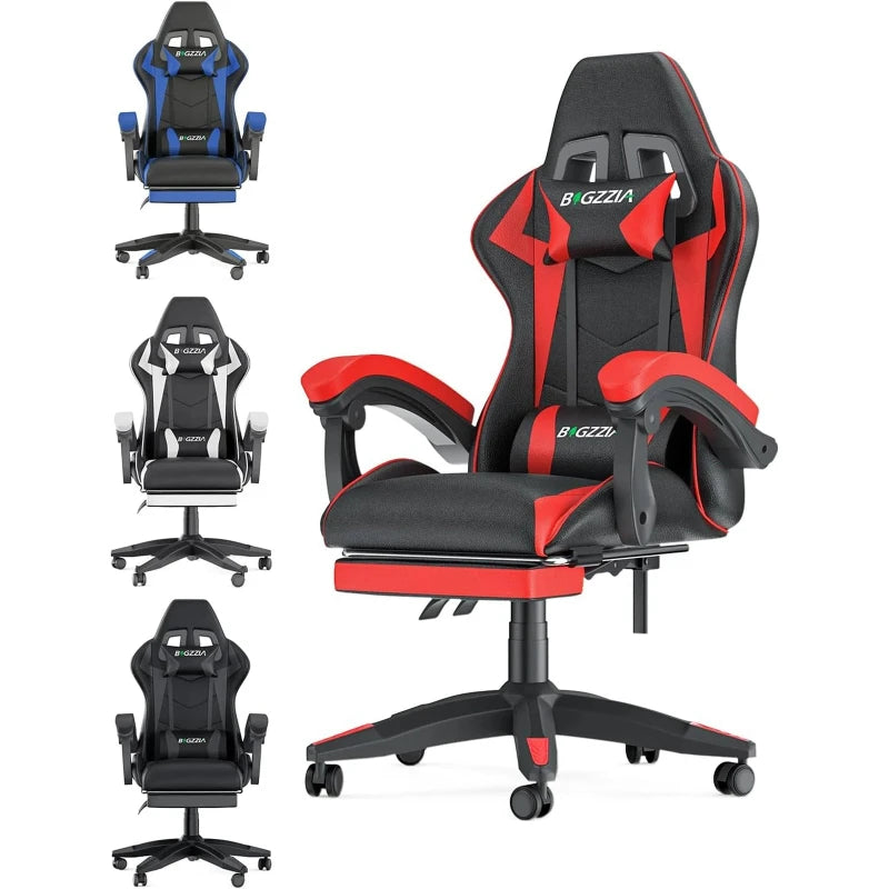 Gaming Chair with Footrest