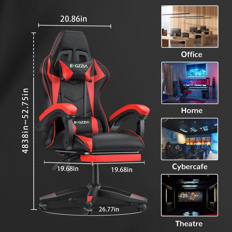 Gaming Chair with Footrest