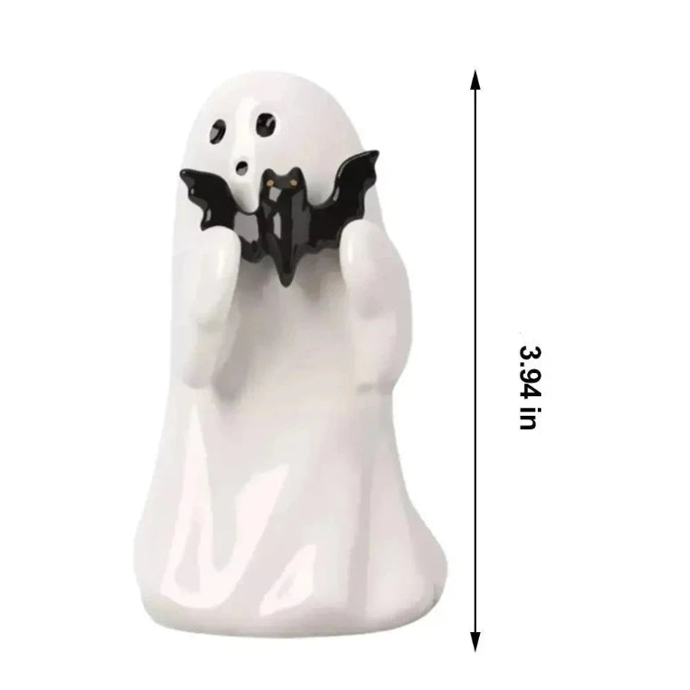 Ghost Hugging Pumpkin Statue