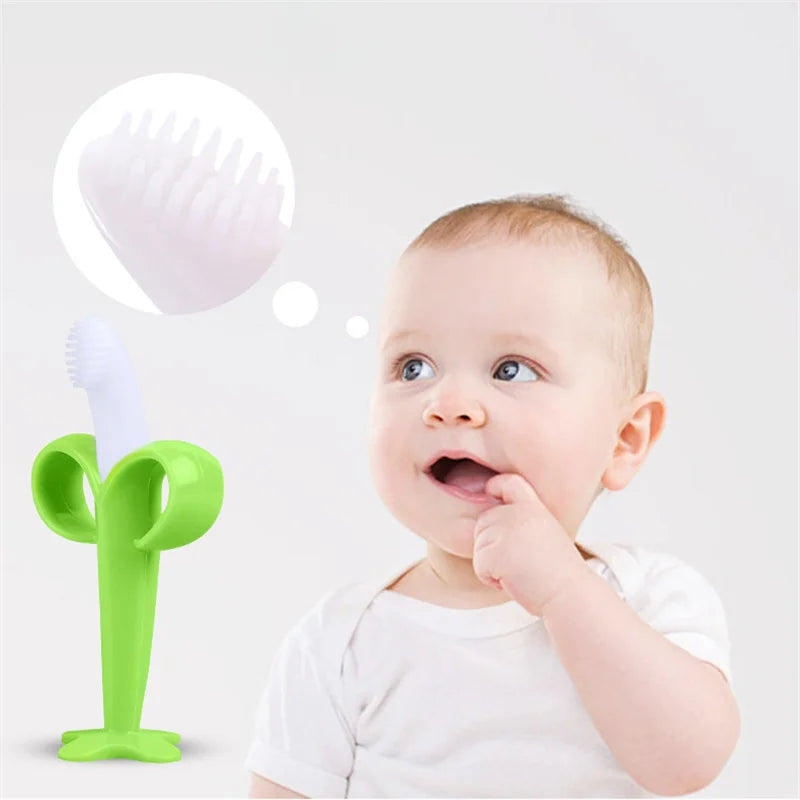 Baby Silicone Training Toothbrush BPA Free