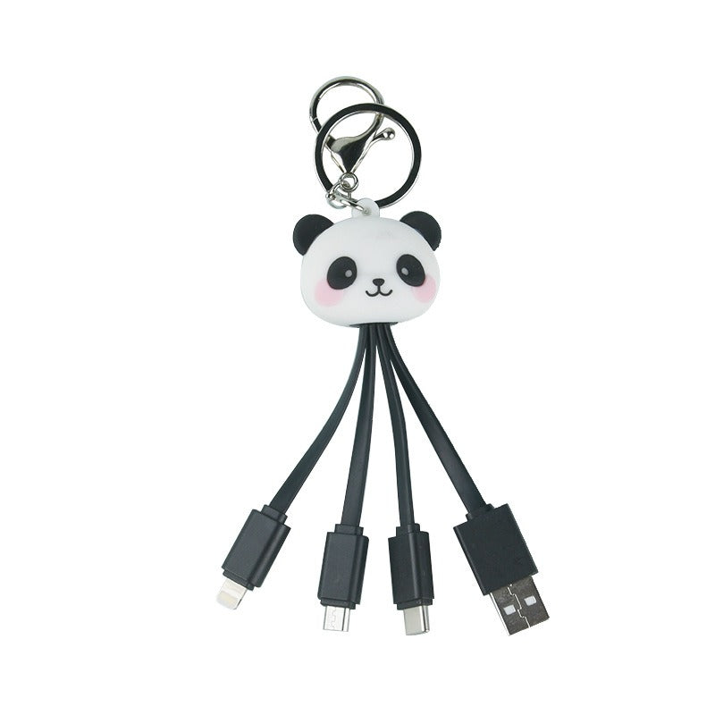 Panda Keychain Phone cable