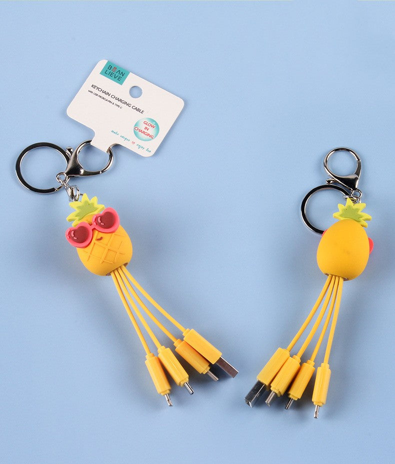 Peach Blossom Eye Phone Charging Cable