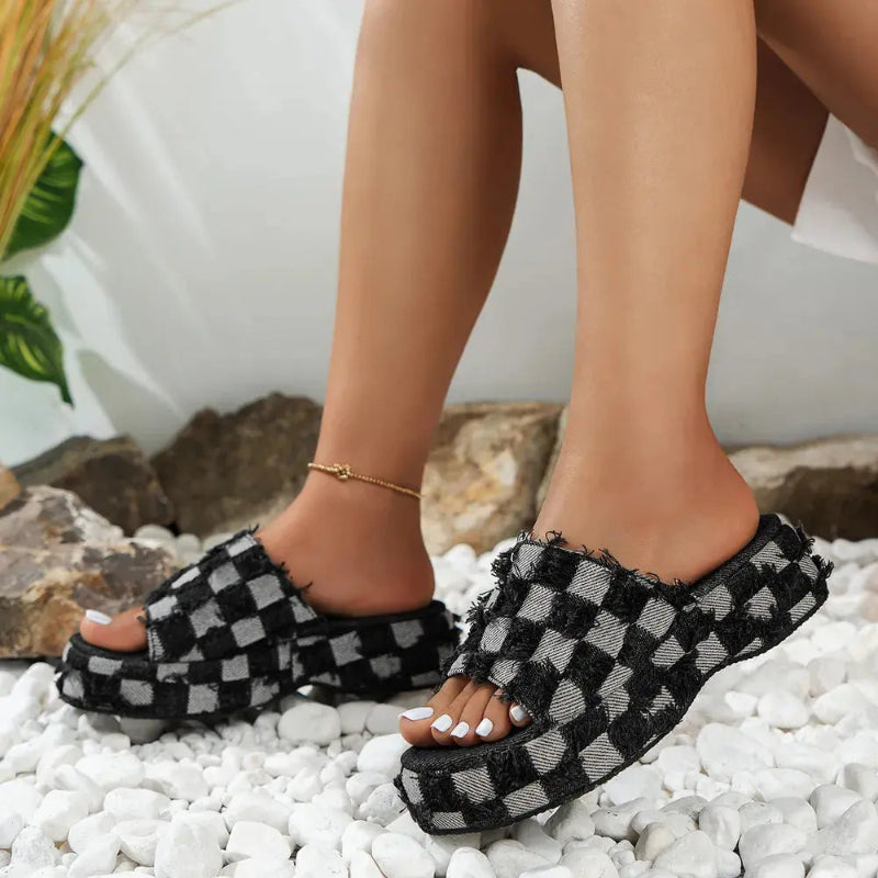 Raw-Hem-Plaid-Platform-Sandals