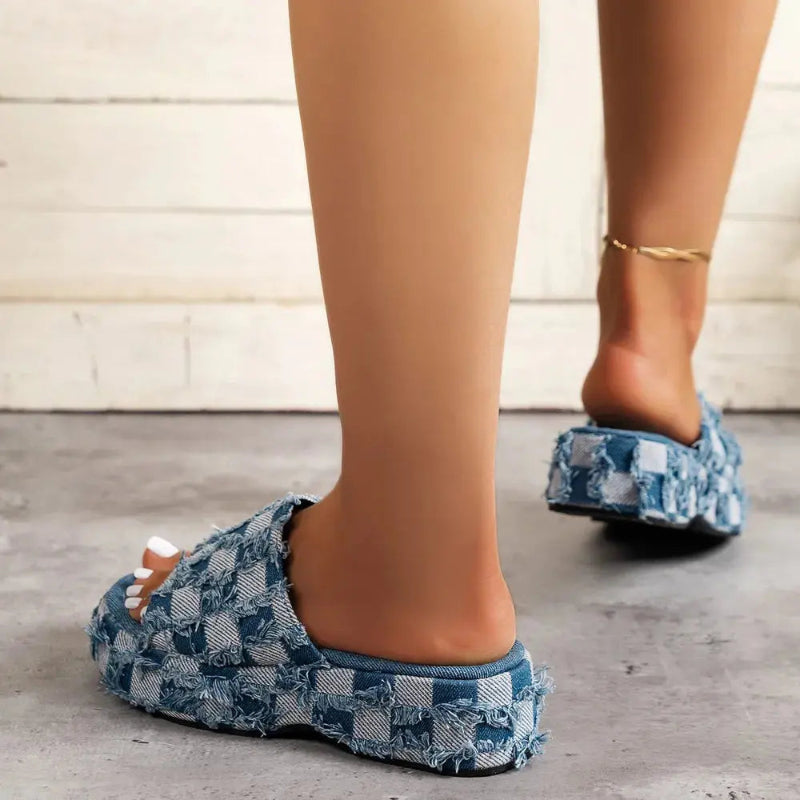 Raw-Hem-Plaid-Platform-Sandals