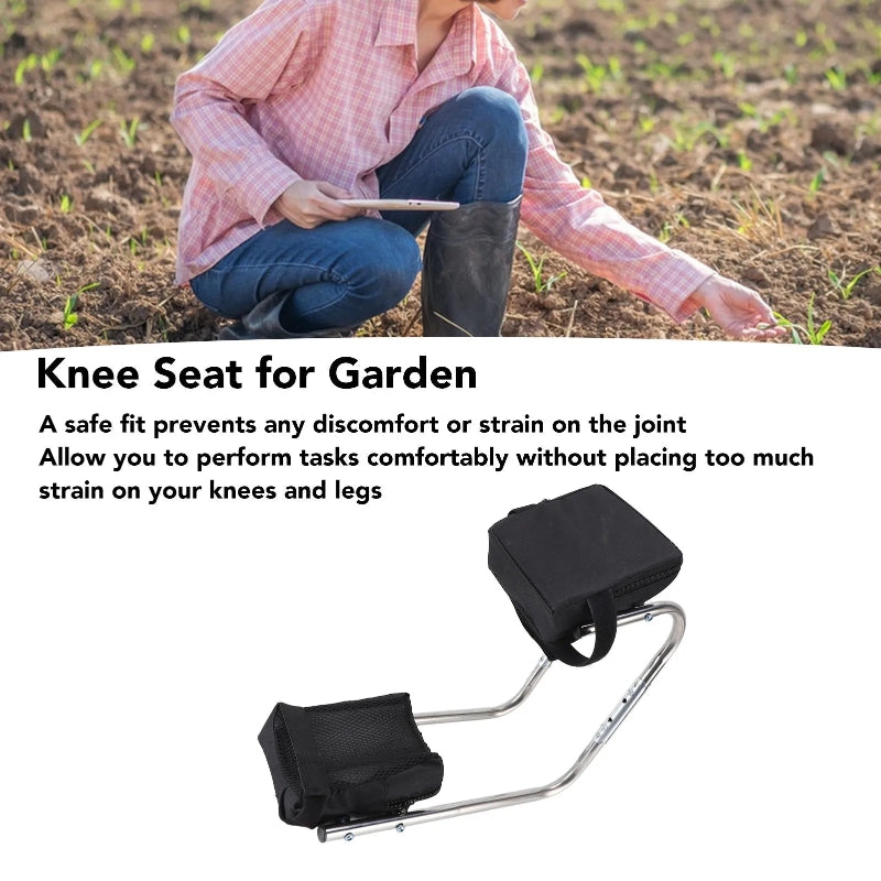 Stainless Steel Knee Seat Gardening Tool