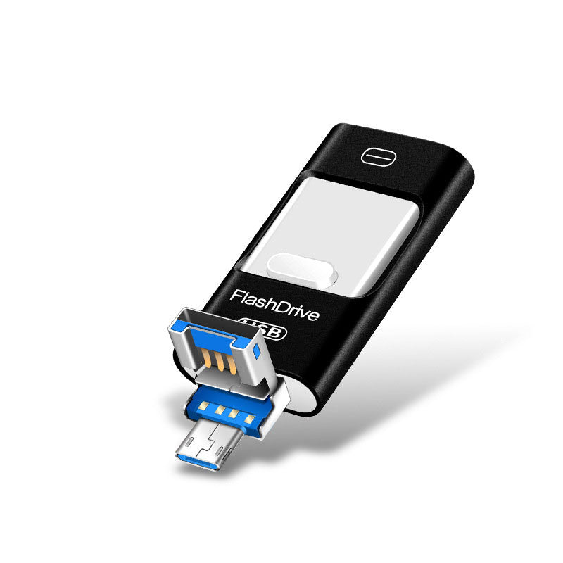 Three-in-One Mobile USB Flash Drive