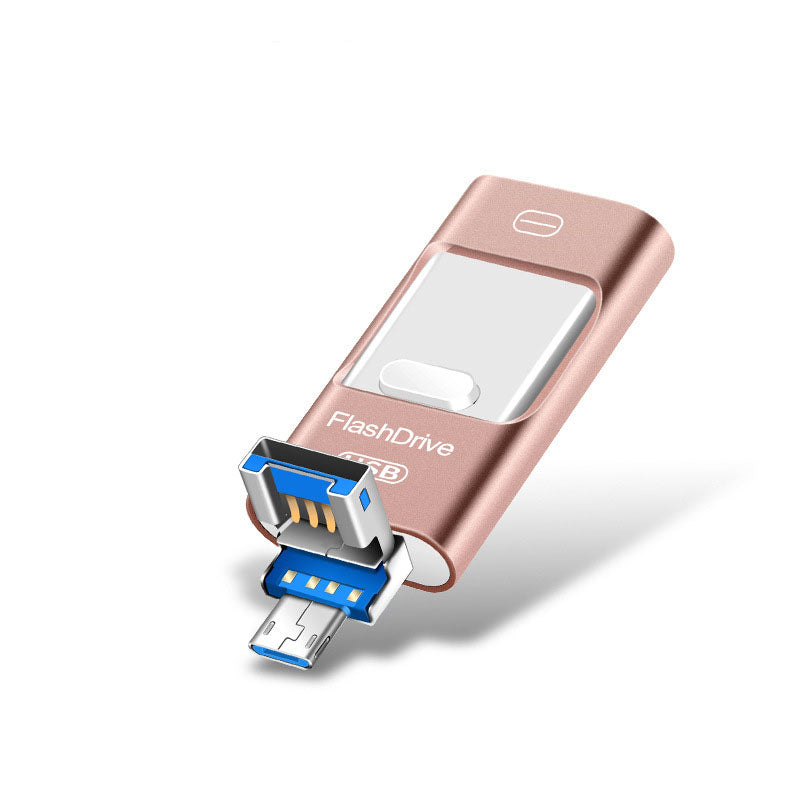 Three-in-One Mobile USB Flash Drive Pink