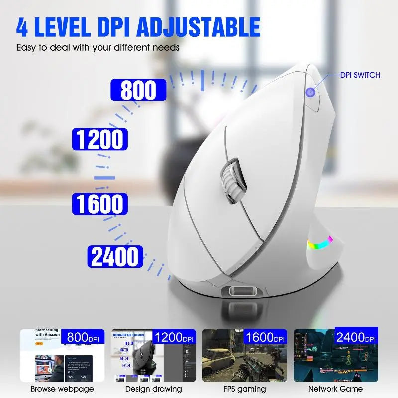 Wireless 2.4G Vertical Mouse