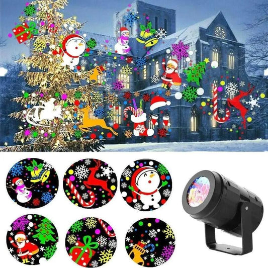 Christmas scene projector