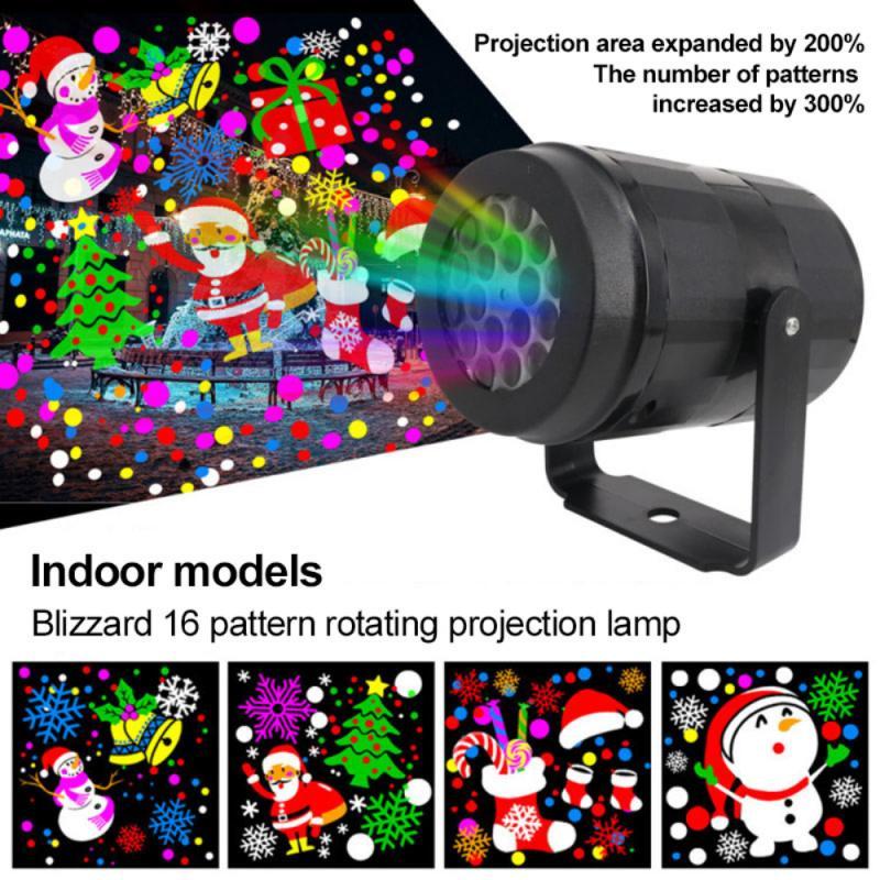 christmas scene projector