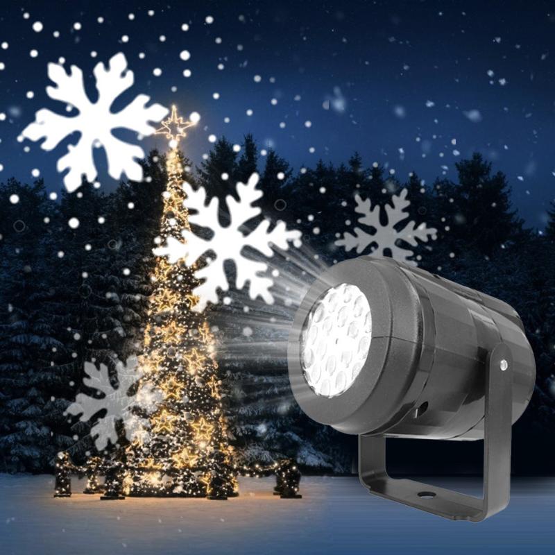 christmas scene projector